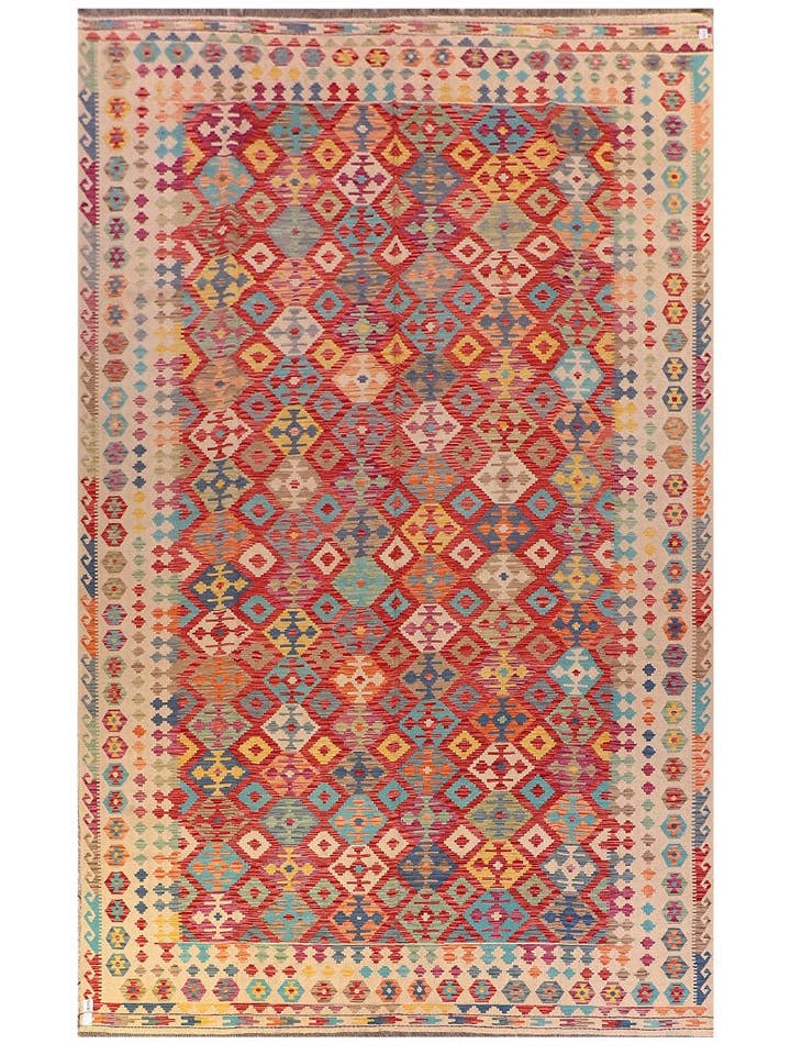 Tapis Kilim de Maimana Afghanistan - 501 x 313 cm pour la vente par Imaco Rugs