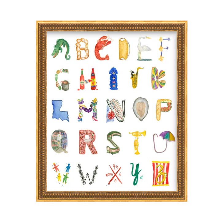 Alphabet of New Orleans for wholesale by Studio Scinto