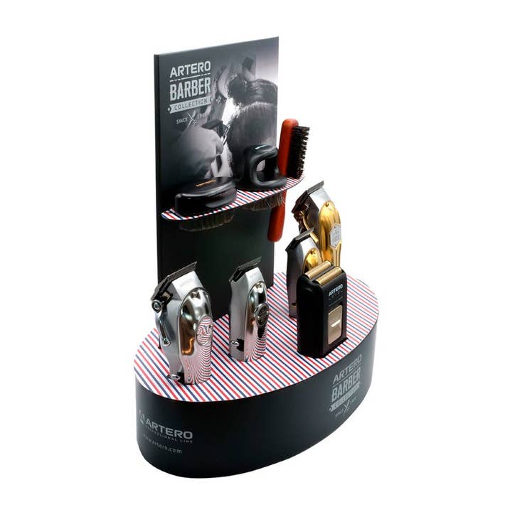 ARTERO Inspiring Style – Engroshandel Display til forhandlere – Artero Barber Collection display2