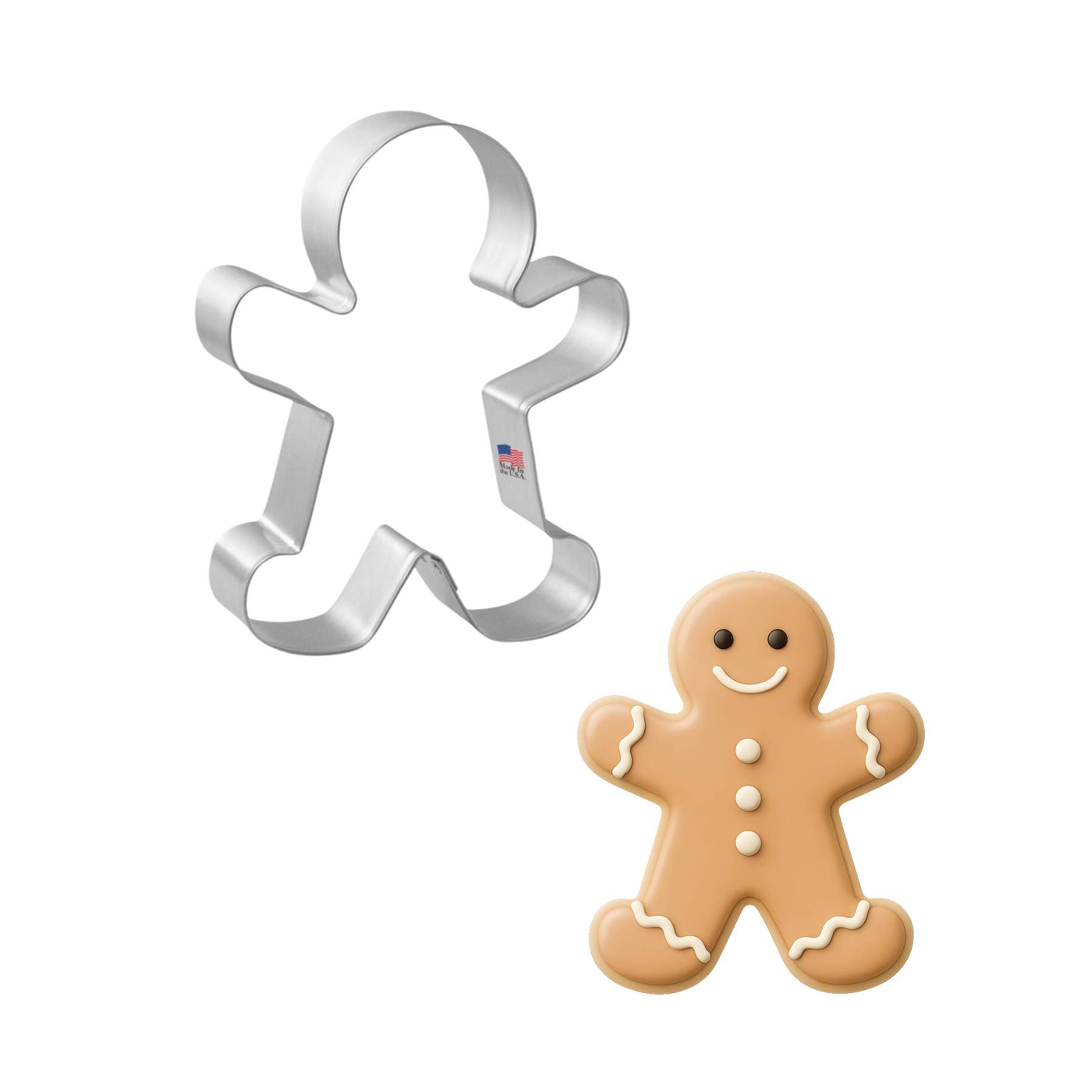 CookieCutter.com - Venta al por mayor Cortapastas - Cortador de Galletas Hombre de Jengibre 4 pulgadas B1375