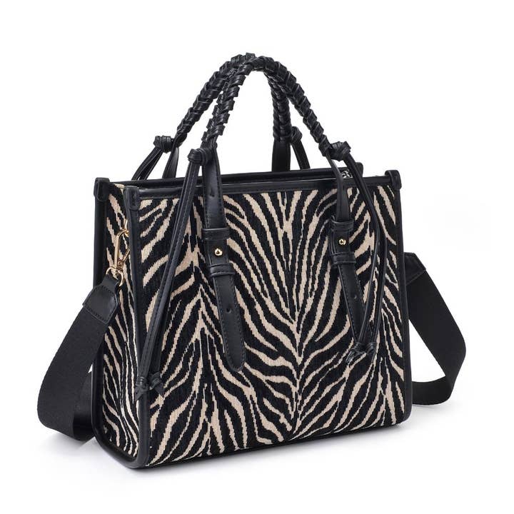 Moda Luxe – wholesale Top handle bag – women's – Dinsdale Zebra Print Crossbody5