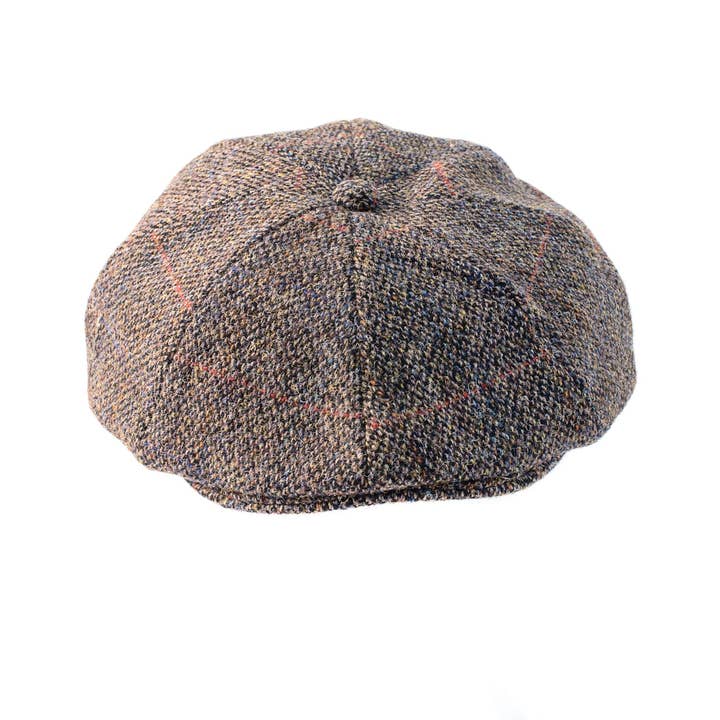 Heather Hats & Accessories - Wholesale Newsboy/Schoolboy Hat - Unisex - ZH015 Arran Harris Tweed 8 Piece Cap