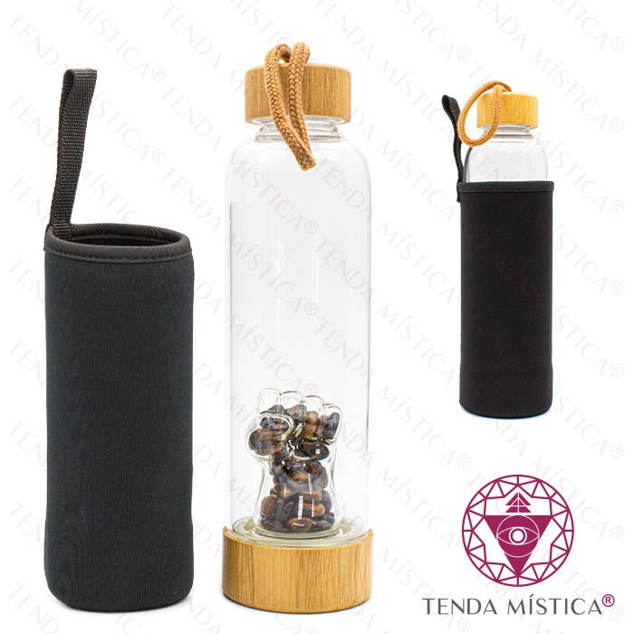 Tenda Mística - Vendita all'ingrosso Candele regalo - Bottiglia energetica, vetro, legno, fico, occhio di tigre