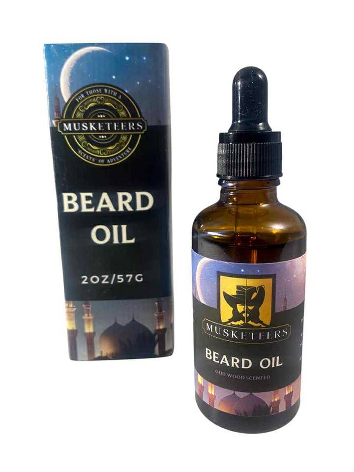 Skægolie med Oud Wood-duft for engroshandel hos Musketeers