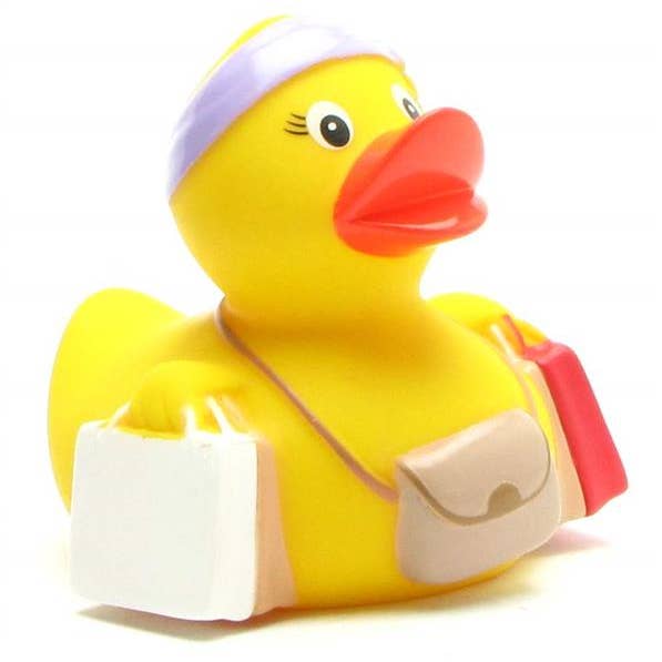 Duckshop - Venta al por mayor Juguete para la bañera - Bebés - Pato de goma Shopping Queen - pato de goma4