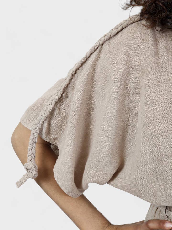 Sacred Ceremony - Wholesale Dress - Women's - Dusty Rose Organic Cotton Rope Goddess Maxi Dress16