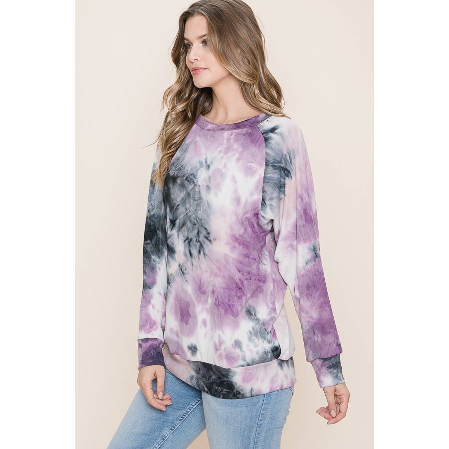 Reborn J - Wholesale Sweatshirt - Women's - TIEDYE LONG SLEEVE TOP2