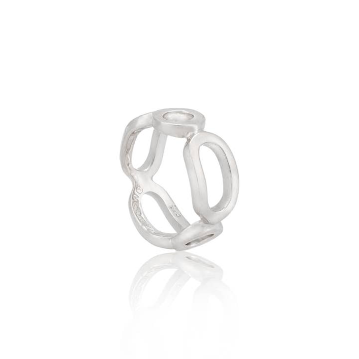 Lozenge Link Ring for wholesale by Mignon Faget