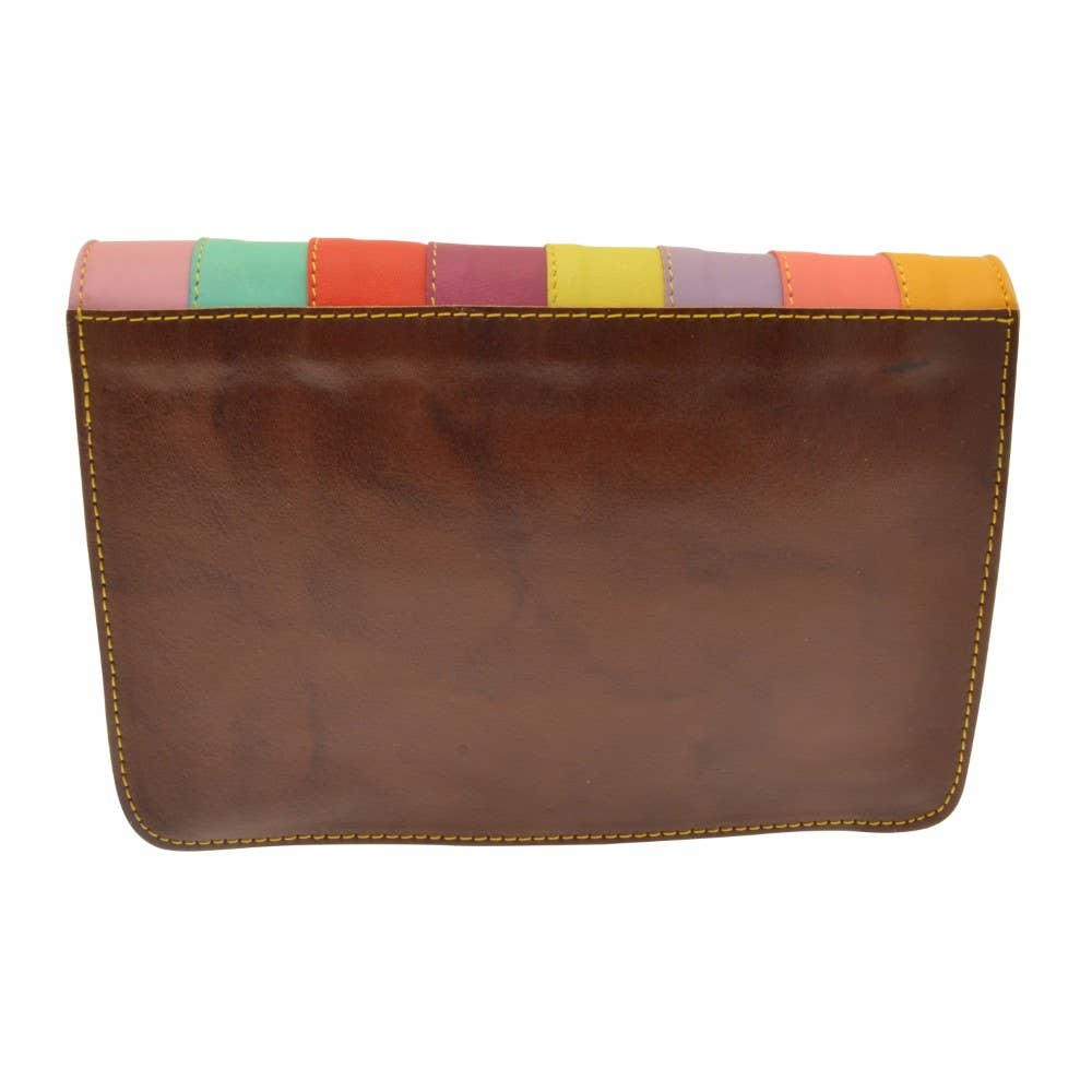 Miss Milly Limited - Vendita all'ingrosso Tracolla - Donna - Borsa a Mano in Pelle Riciclata a Righe Aditi1