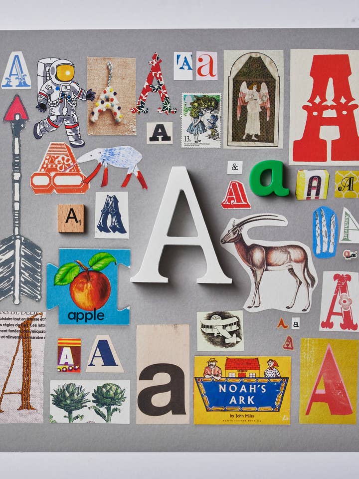 Indrammet bogstav A for engroshandel hos Robin Collingwood Art