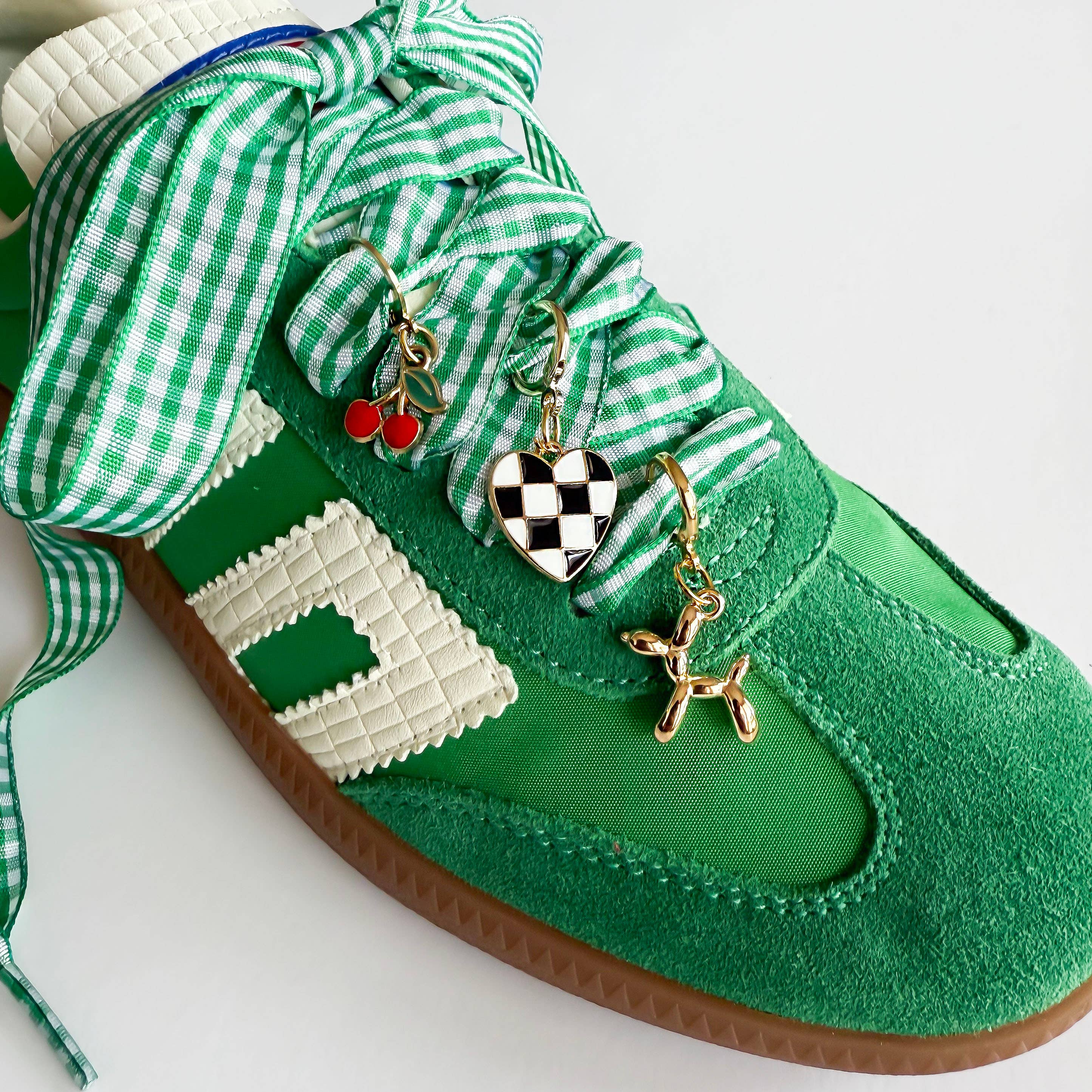 Leo & Lee Studio - Wholesale Shoe Accessories - Gingham Shoe Charms and Lace Sets | Sneaker Charm Sets12