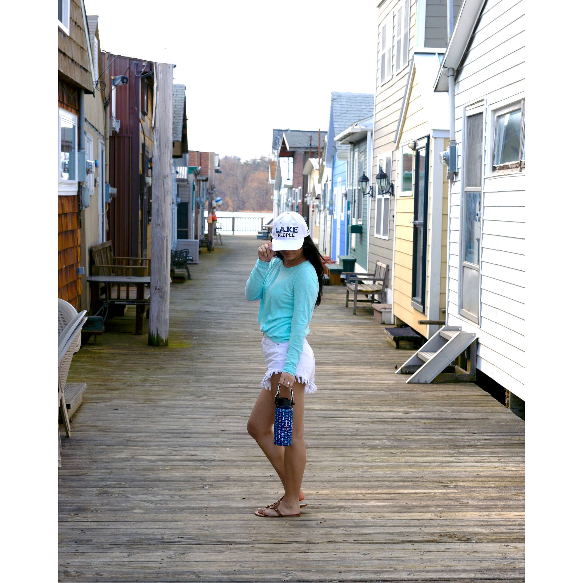 Pavilion - Wholesale Water Bottle - Lake Life - 32 oz Stainless Steel Handled Water Bottle3