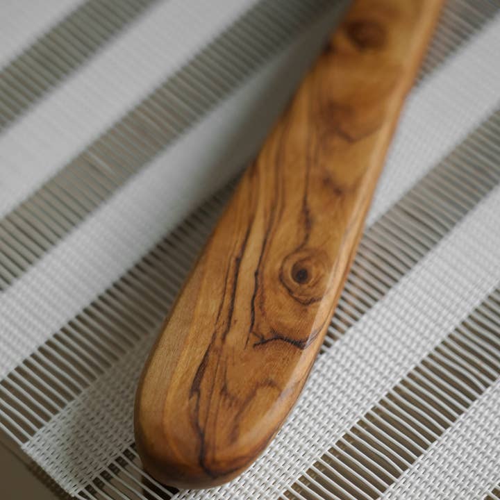Handcrafted Olivewood - Wholesale Serving Utensil - Handmade Olive Wood Slotted Spoon for Serving2