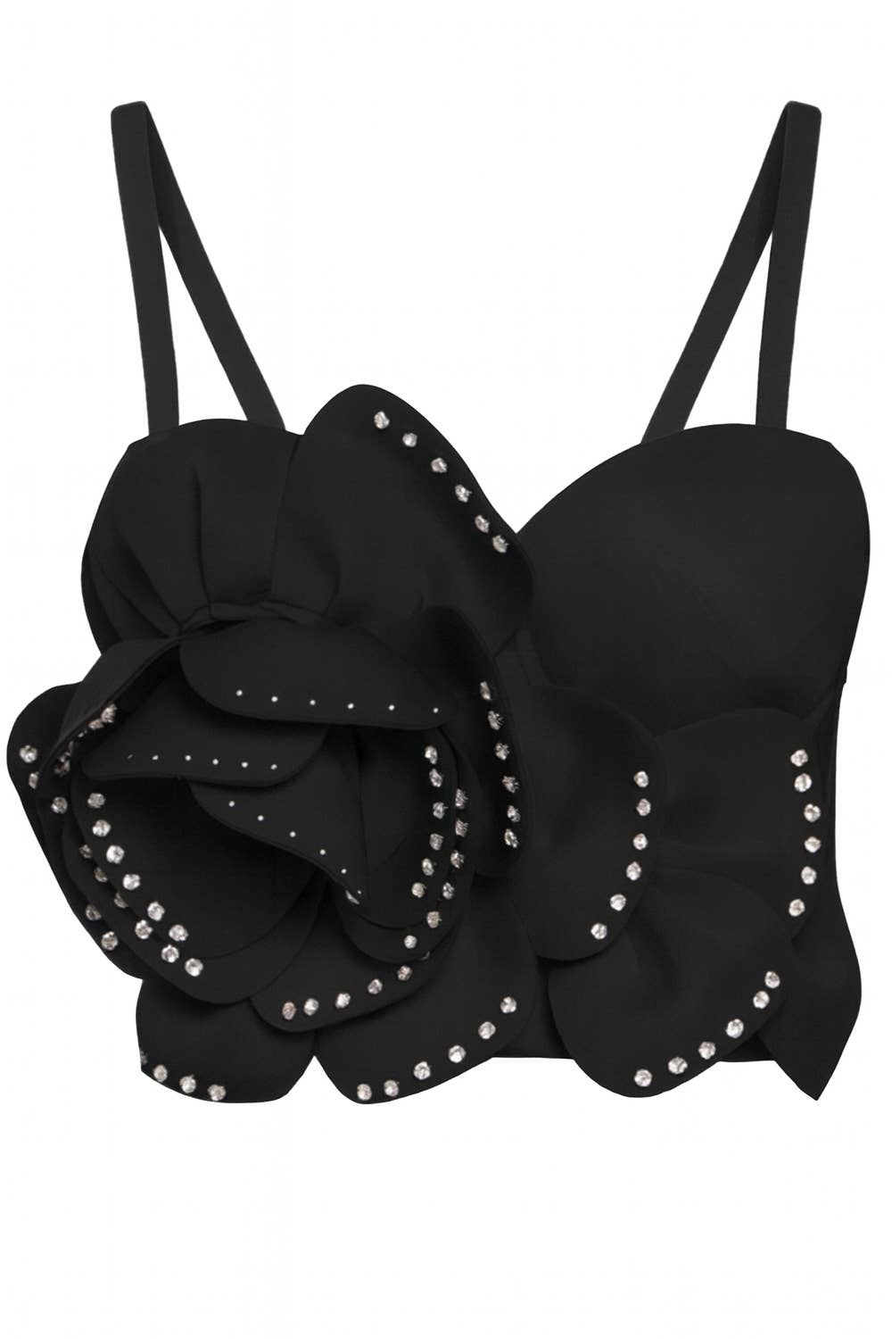 NEWGENS - Wholesale Corset - Women's - NT1113A 3D Floral Bustier Crop Top0