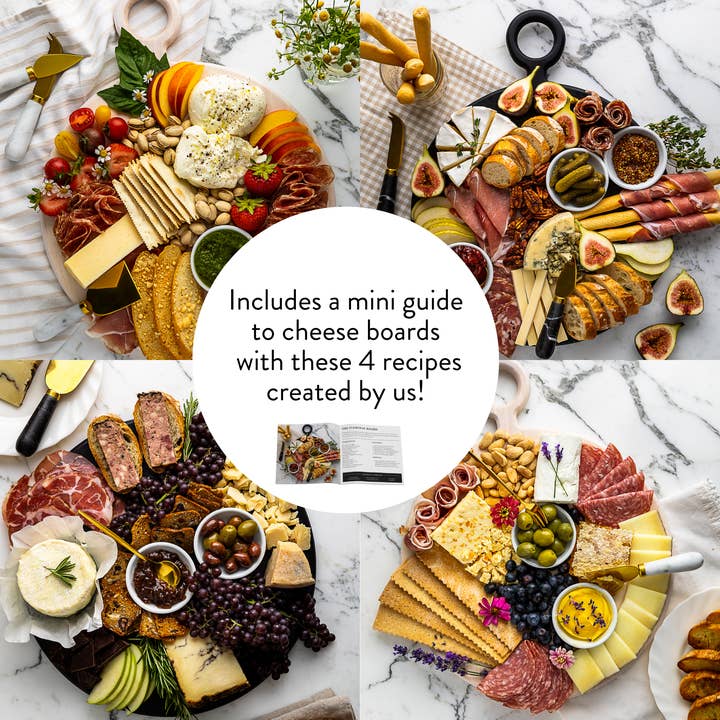HOST AT HOME by The Bamboo Abode - Wholesale Cheese Board - 10 Piece Black Charcuterie Board Gift Set