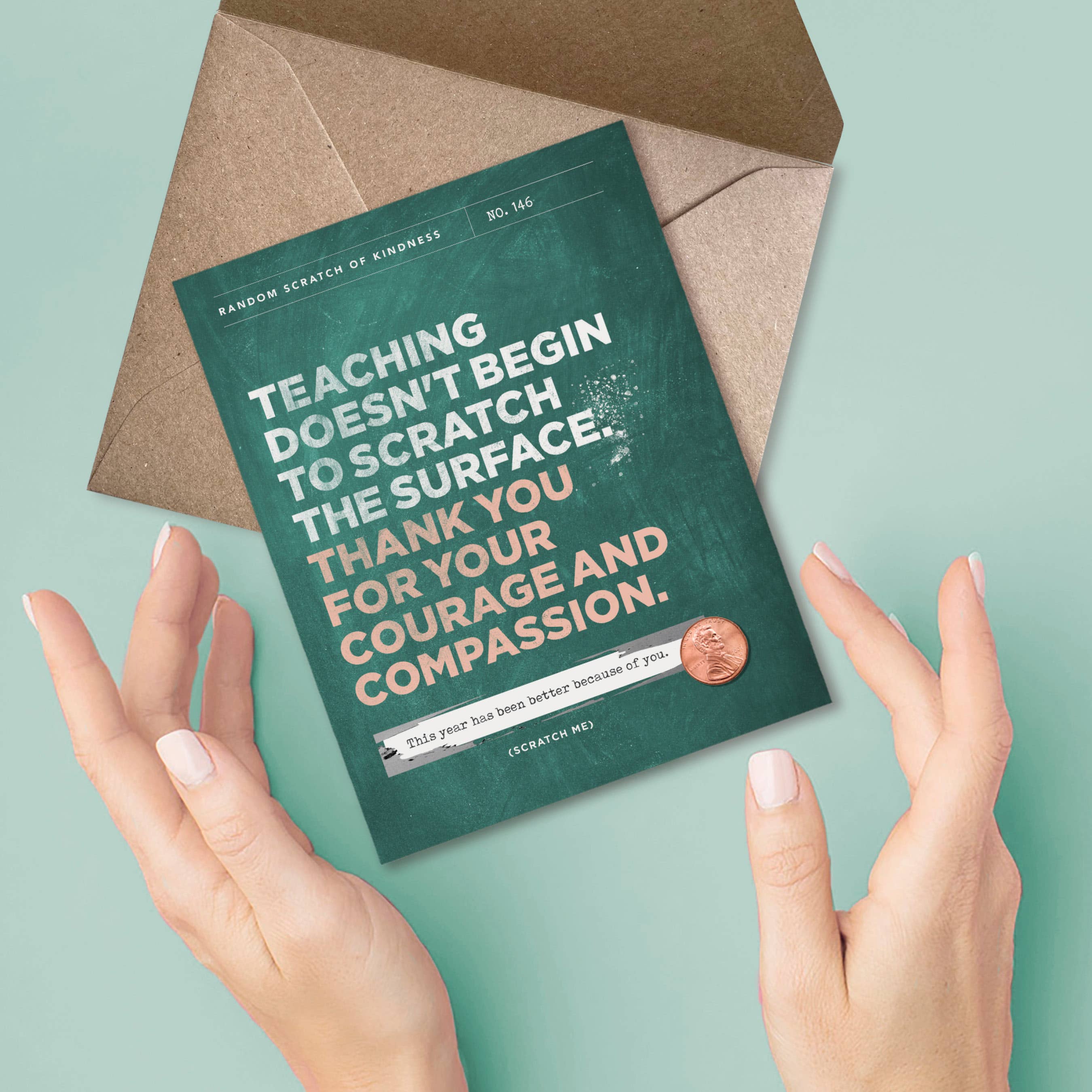 Inklings Paperie - Wholesale Teacher/Back-to-School Card - Scratch-off Card - Scratch The Surface - Teacher5