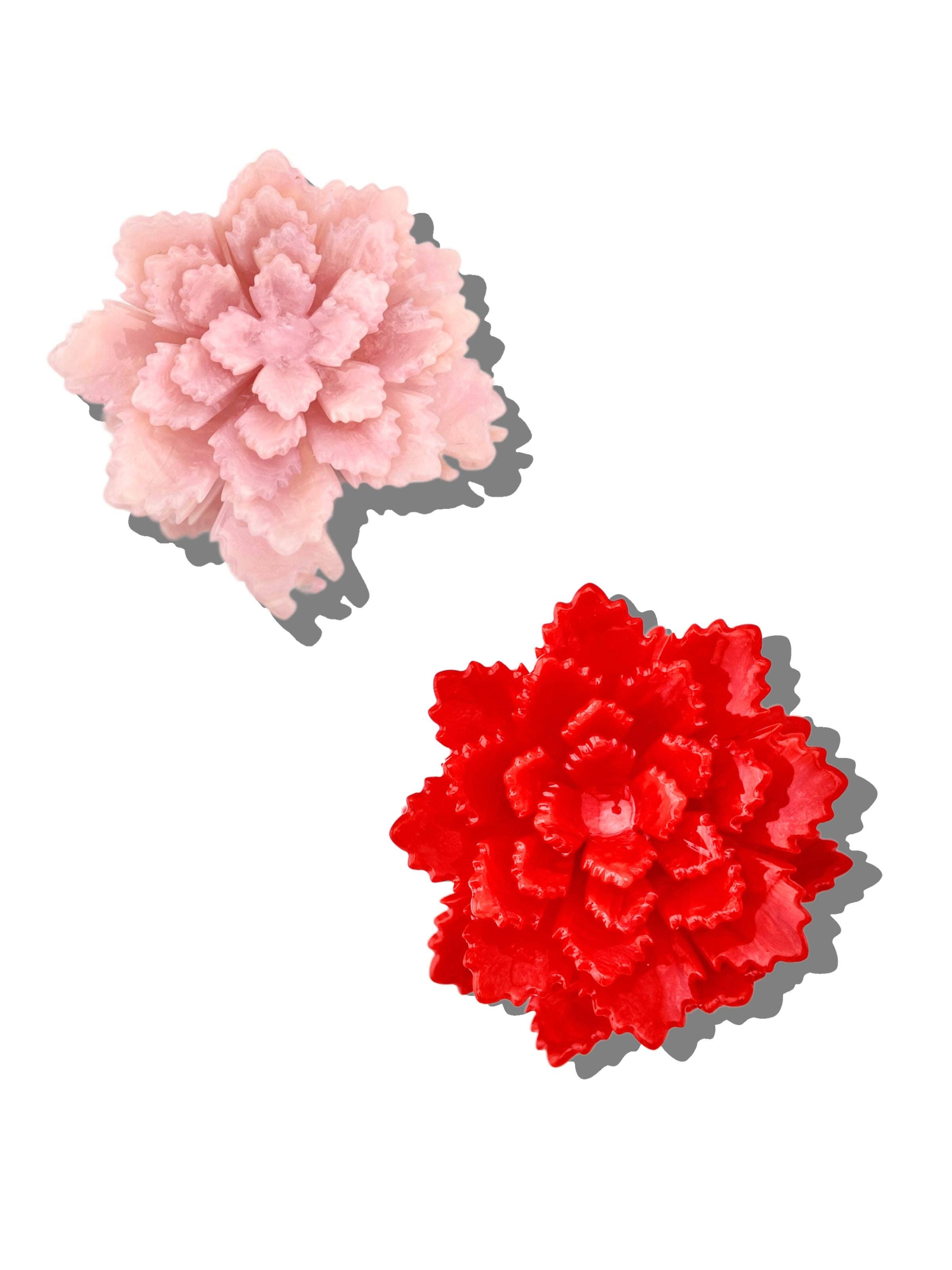 Solar Eclipse - Wholesale Hair Clip - Women's - Hand-painted Origami Peony Flower Hair Clip0