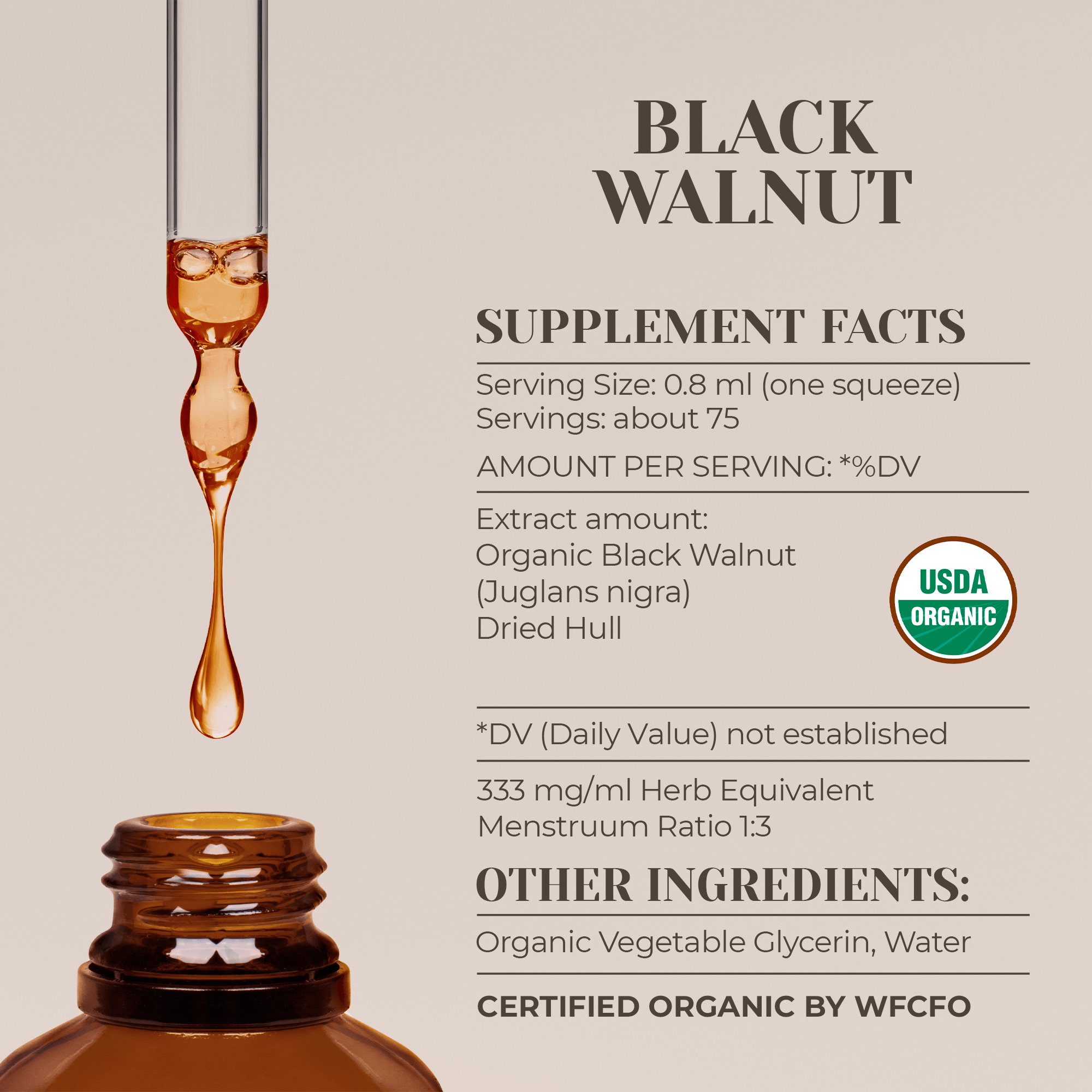 Garden Organics - Wholesale Tincture - Black Walnut Tincture1