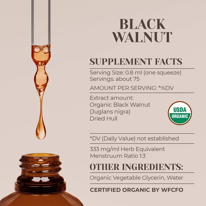 Garden Organics - Wholesale Tincture - Black Walnut Tincture1