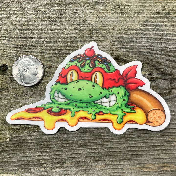Johnny Acurso Illustration - Wholesale Sticker - Pizza Time! Vinyl Sticker