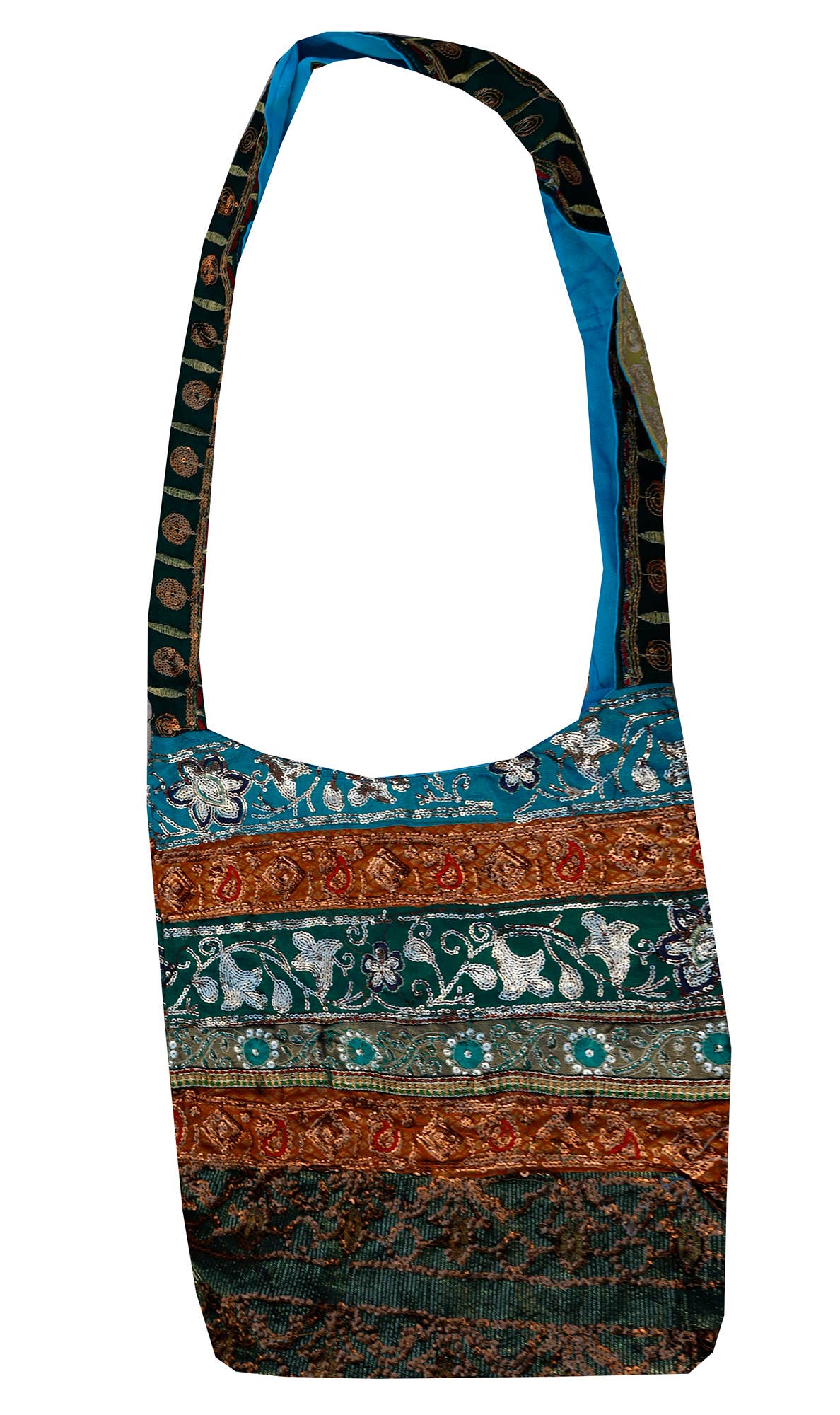 Lungta Imports - Wholesale Crossbody Bag - Women's - Sequence Patch Bohemian Hippie Sling Crossbody Bag4