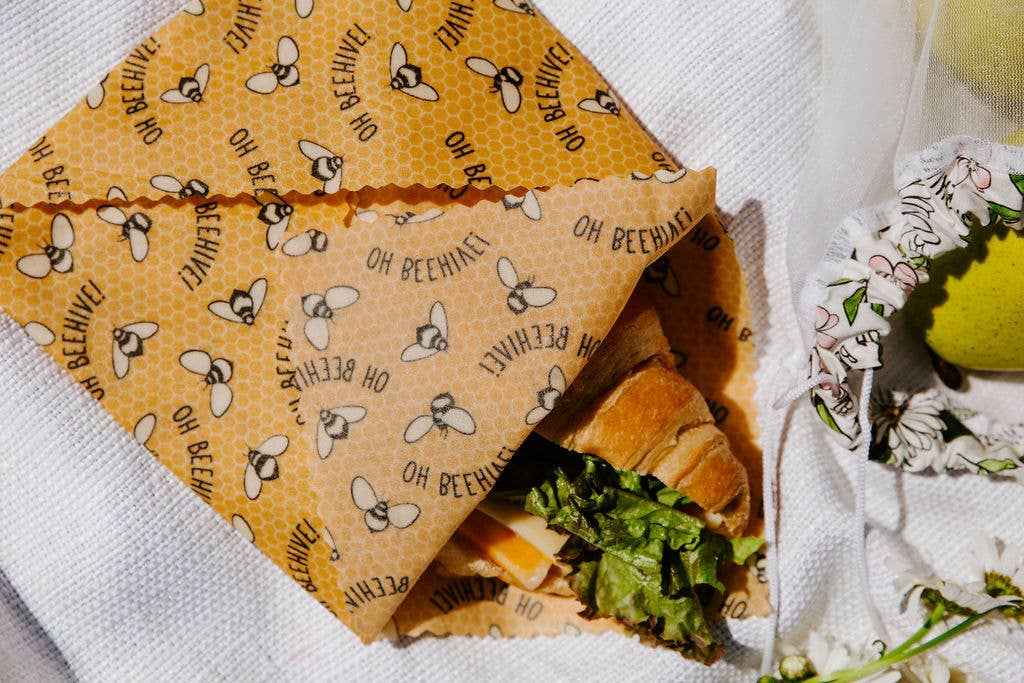 Oh Beehive: Eco Goods Co. - Wholesale Food Storage Wrap/Bag - Buzzy Bees Variety Pack3