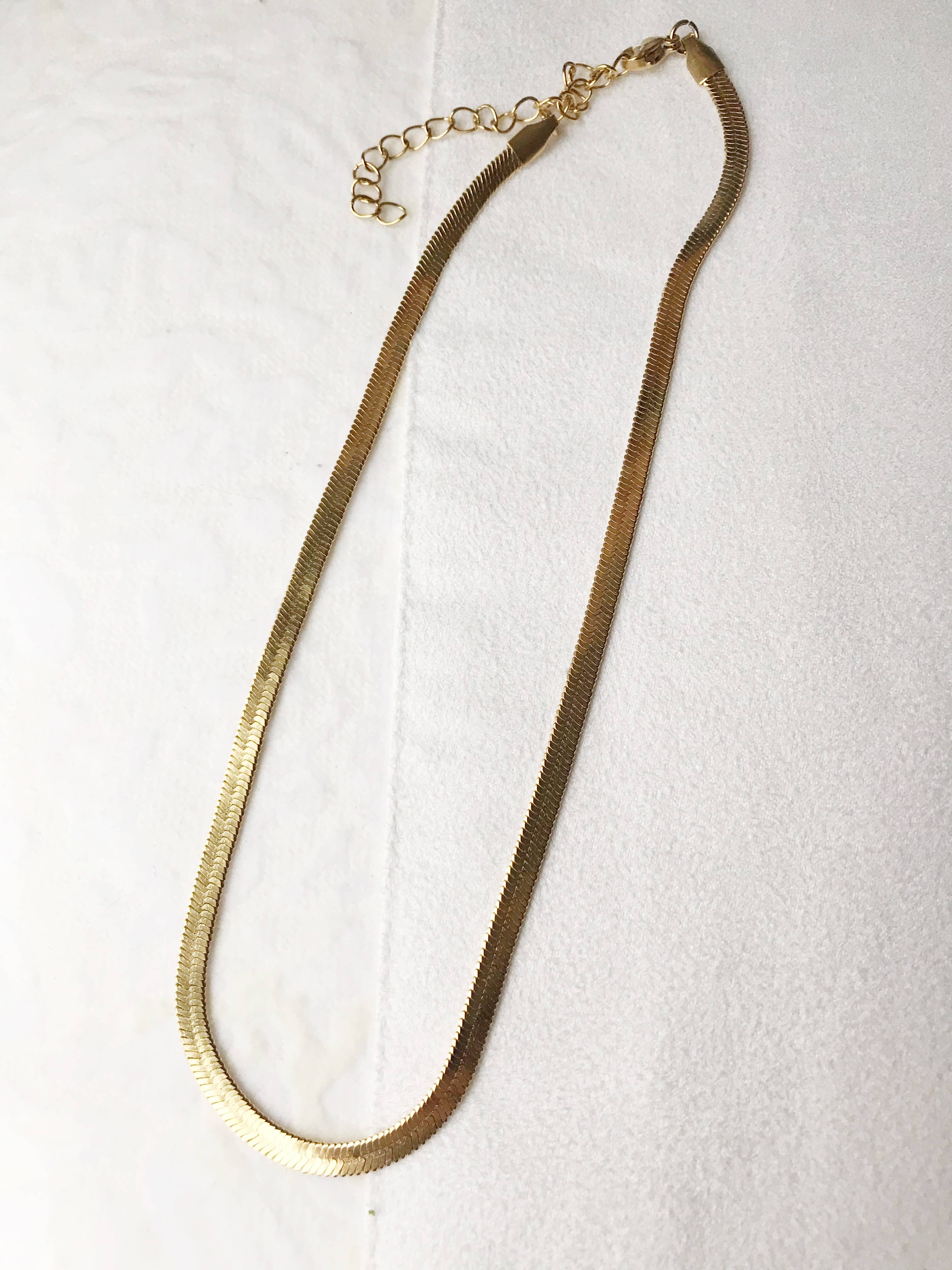 Olivia Lo Jewelry - Wholesale Link & Chain Necklace - Herringbone Necklace1
