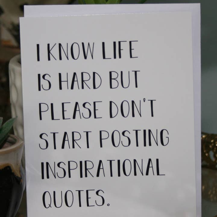 Crooked Halo - Wholesale Everyday Greeting Card - Inspirational Quotes Greeting Card
