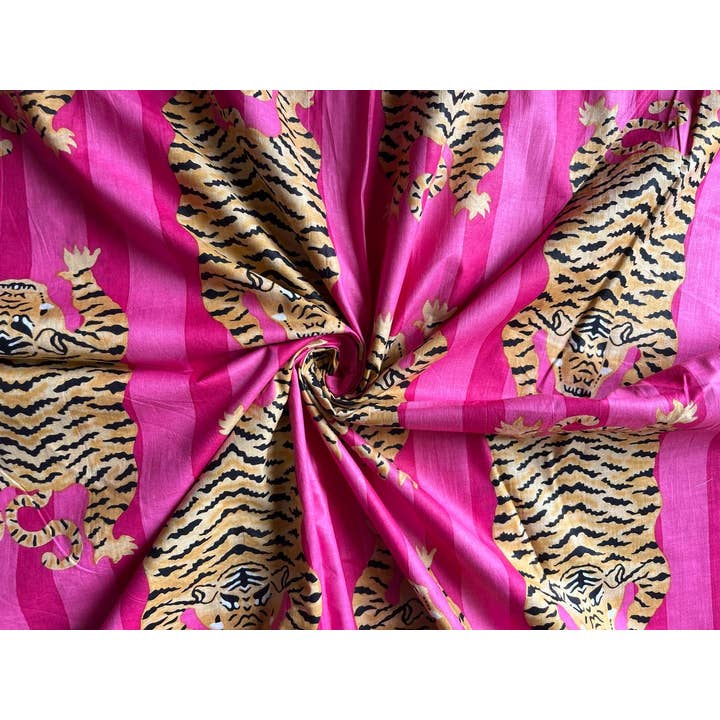 Bhawana Handicrafts – Großhandel Textilfarbe – Stoffvorhänge mit Tigerdruck, Taschen, Stoff zur Herstellung von Kleidern, Stoff