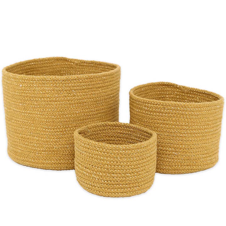 Set de 3 paniers de rangement ILSE Honey pour la vente par NATTIOT USA