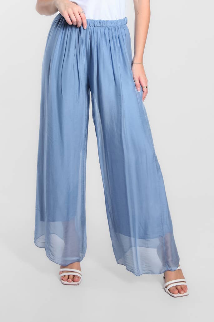 TINA Stephens Italy/Tees By Tina - Wholesale Pants - Women's - Roxy Silk Straight Leg Pant (PL212)25