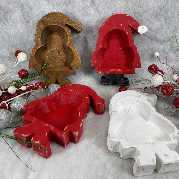 Santa Claus Bowl-9x12-Christmas-Candle Ready-Santa Claus for wholesale by My Amigos Imports