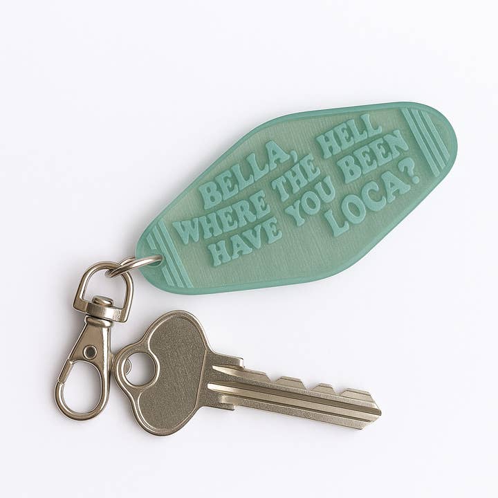 Luna B Jewelry - Wholesale Keychain - Women's - “Bella, Where the Hell Have You Been, Loca?” Keychain – Twilight-Core Gift