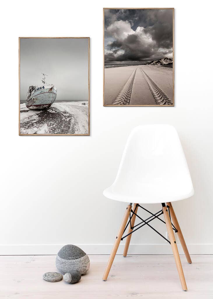 Foto Factory - Wholesale Art Print - Tracks on the beach3