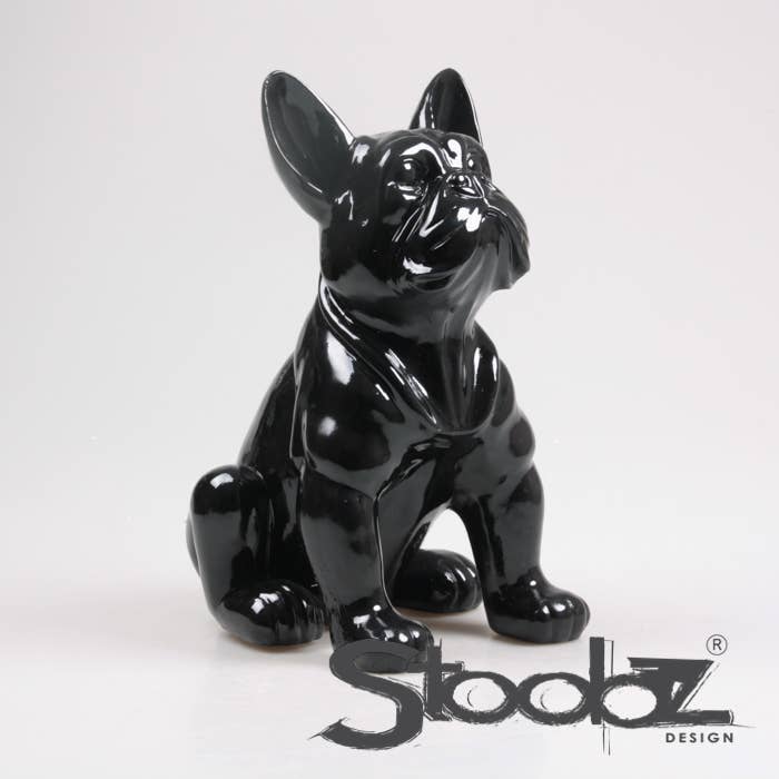Imhof & Stevens BV - Venta al por mayor Figura decorativa - BULLDOG FRANCÉS, DISEÑO STOOBZ, 37 CM3