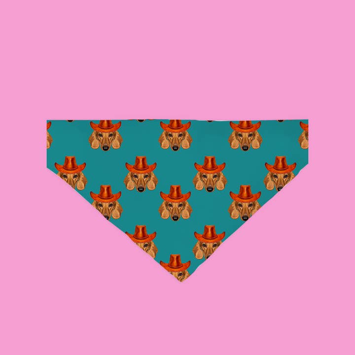 Rodeo Doxie Bandana for wholesale by Dope Dog Co