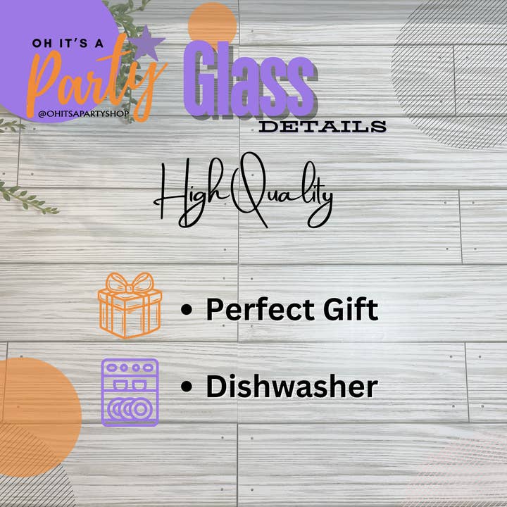 Oh It's A Party - Wholesale Shot glass - Your Logo Custom Etched 2oz shot glass4