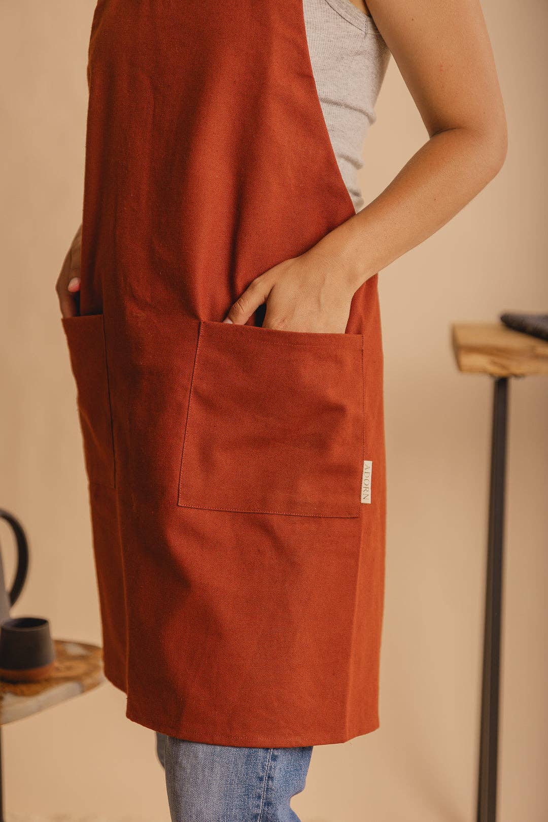 The Adorn Co. - Wholesale Apron - Canvas Crossback Apron5
