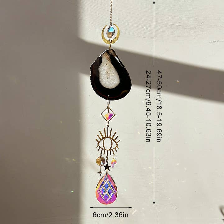 Dipped Shop - Wholesale Suncatcher - Colorful Stone Hanging Crystal Decoration DPCD10