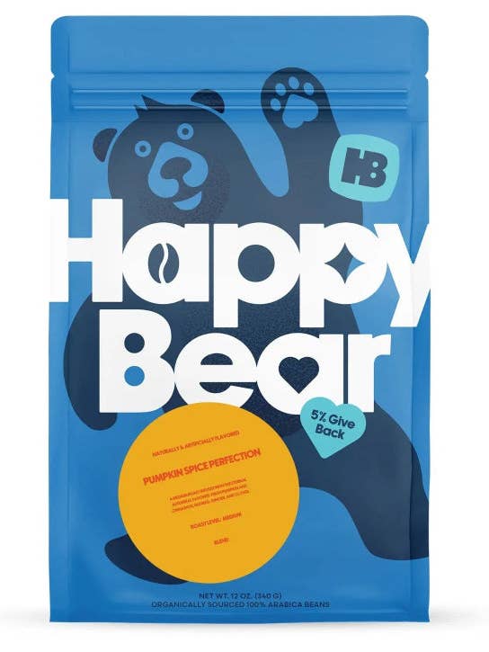 Pumpkin Spice Coffee Perfection for wholesale by Happy Bear Coffee Company