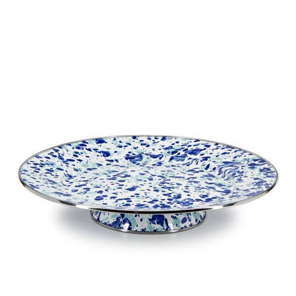 Crow Canyon Home - Wholesale Cake Stand - Golden Rabbit Enamelware Swirl Cake Plate7