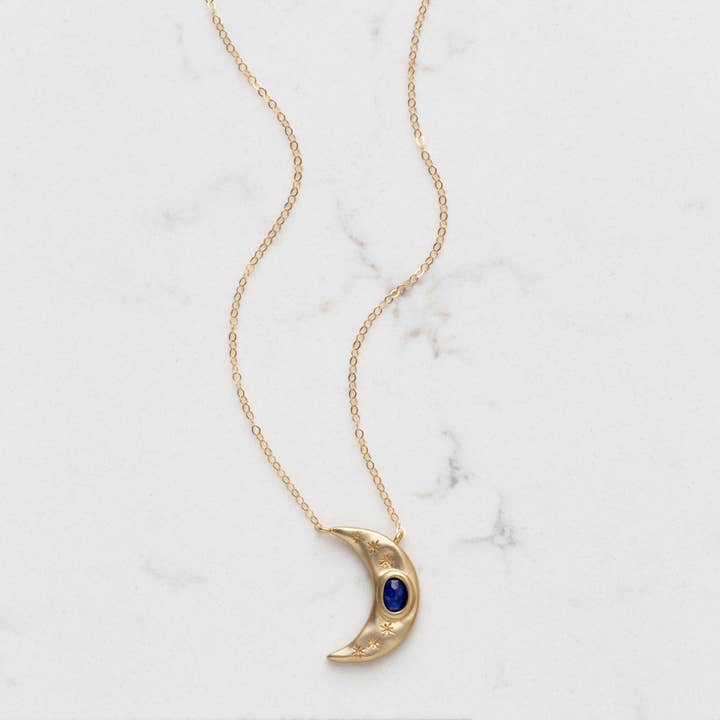 Colar Lapis Moon por atacado de Stitch and Stone