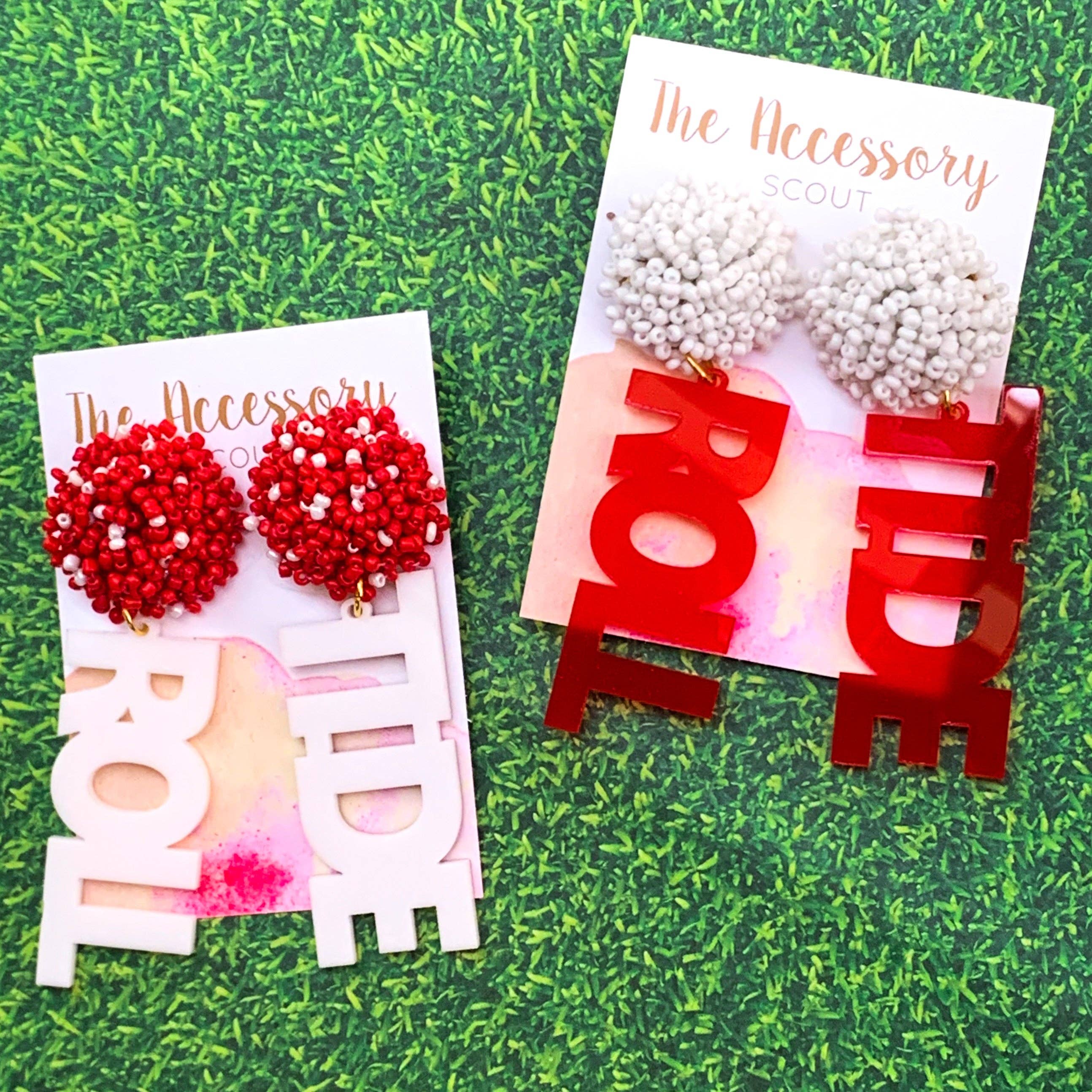 THE ACCESSORY SCOUT - Wholesale Dangle Earrings - Scout Celebration Tailgate Roll Tide Earrings3