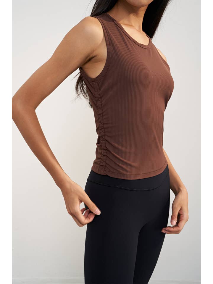 91thelabel - Wholesale Tank Top - Women's - Callista Everyday Active Ribbed Tank Top