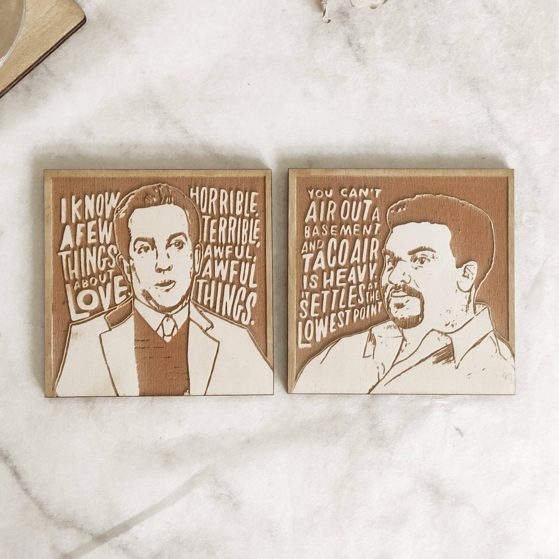 Studio Rima - Wholesale Coasters - Set of 12 The Office Wooden Coasters - TV Show - Cinema Gift6