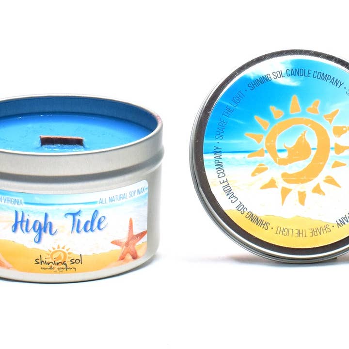 Shining Sol Candle Company - Wholesale Jar/Filled Candle - High Tide