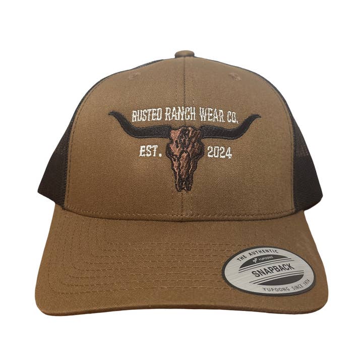 Longhorn Curve - Coyote/Noir pour la vente par Rusted Ranch Wear