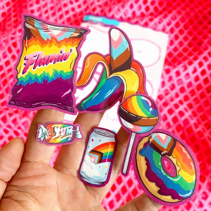 Queer Snacks klisterark for engroshandel hos Wild Fancy Design