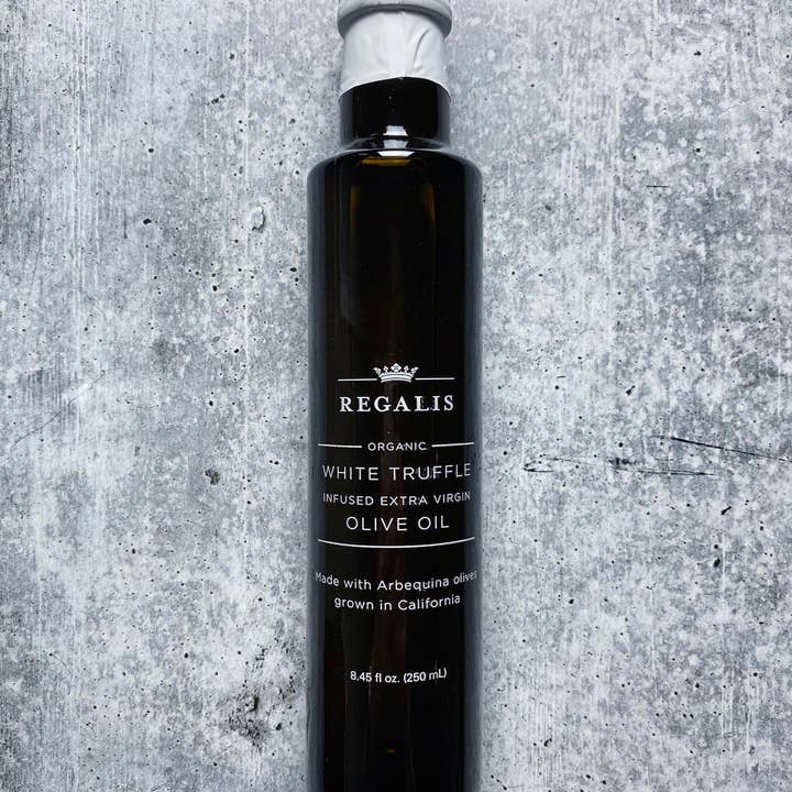 Regalis Foods - Wholesale Olive Oil - White Truffle Arbequina Olive Oil, Organic