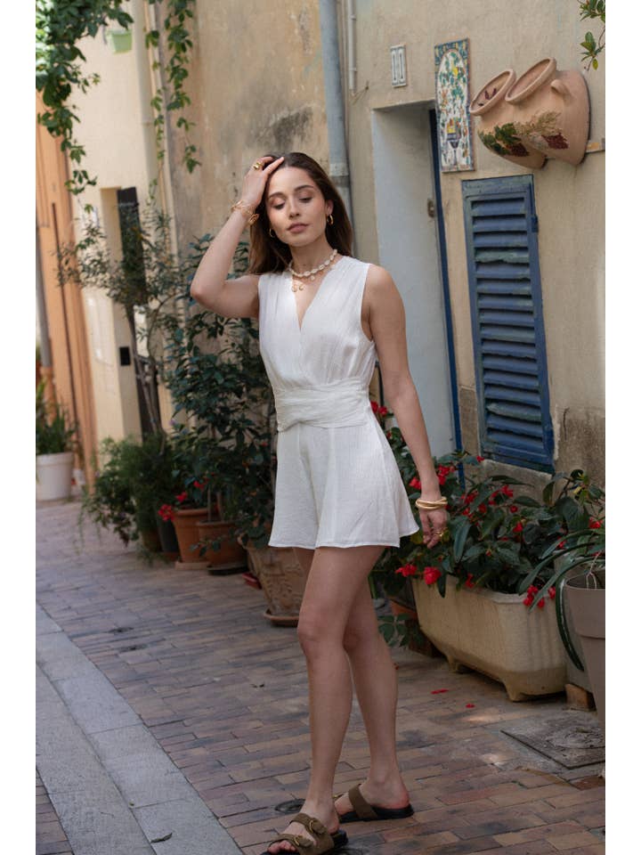 LUCCE - Wholesale Onesie - Women's - Pleated playsuit - 17455